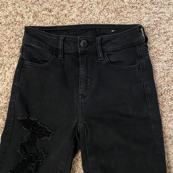 mens black american eagle jeans